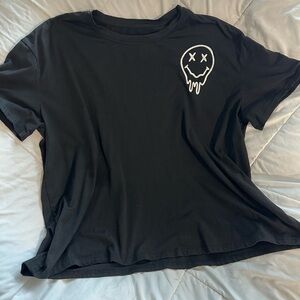 SHEIN Black Curve T-Shirt